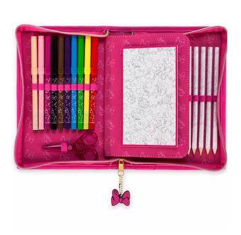Disney Minnie Zip-Up Stationery Kit New with Tag