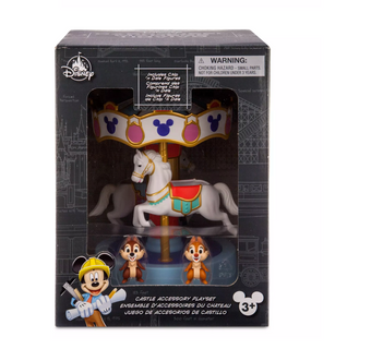 Disney Parks Chip 'n Dale and Carousel Castle Accessory Playset New with Box