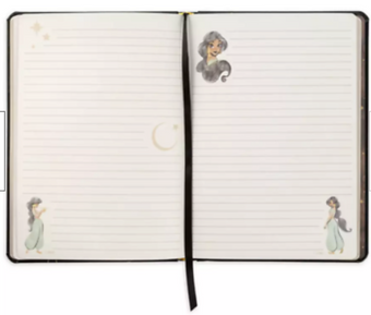 Disney Aladdin Jasmine Golden Line Art Journal New With Tag