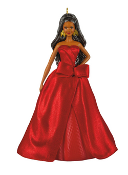 Hallmark 2026 Black Holiday Barbie Christmas Ornament New With Box