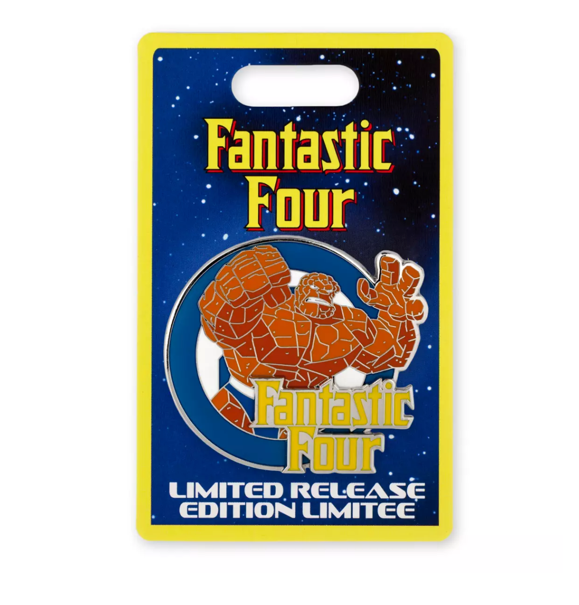 Disney Parks Fantastic Four The Thing Limited Release Pin New with Card