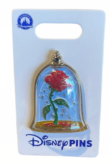 Disney Parks Beauty and the Beast Open Edition Enchanted Rose Pin New With Card