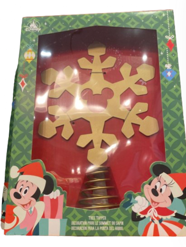 Disney Parks Holiday Christmas Mickey & Friends Tree Topper New With Box