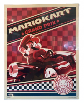 Universal Studios SUPER NINTENDO WORLD Mario Kart Grand Prix Poster New W Tag