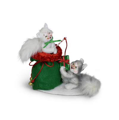 Annalee Dolls 2022 Christmas 3in Crimson Crush Kitties Plush New with Tag