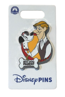 Disney Parks 101 Dalmatians Roger Radcliffe Pongo Best Dog Parent Pin New W Card