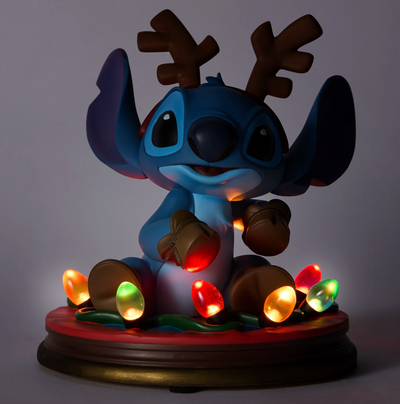 Disney Parks Stitch Light Up Festive Figure Lilo & Stitch New In Box