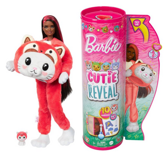 Barbie Cutie Reveal Kitten as Red Panda Costume-Themed Series Doll Toy New w Box