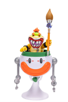 The Super Mario Galaxy Movie 5 inc Bowser Jr. Action Figure Clown Car Paintbrush