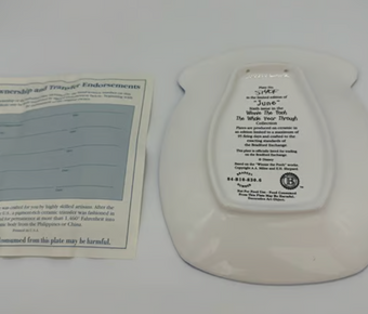 Disney Bradford Exchange Winnie The Whole Year Through June Plate New COA