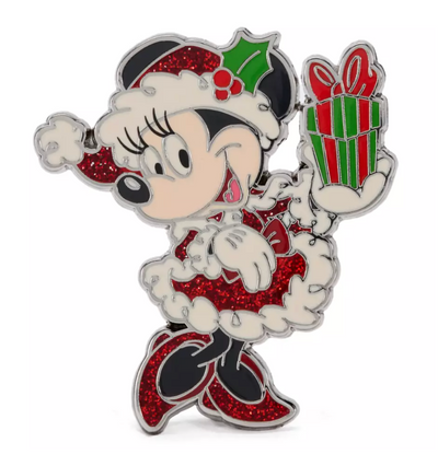 Disney Parks Mrs Santa Minnie Mouse Holiday Pin New With Card