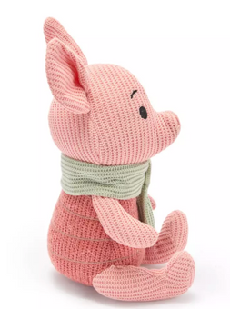 Disney Parks Piglet Knit Limited Plush Winnie the Pooh 8'' Toy New With Tag