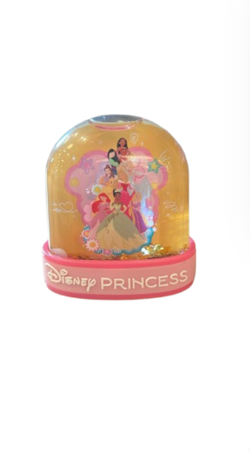 Disney Parks Pink Princess Plastic Water Dome Snowglobe New