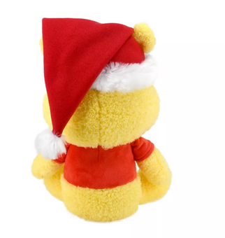 Disney Baby Winnie The Pooh Holiday Plush with Santa Hat New with Tag