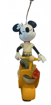 Disney Parks Epcot World Italy Minnie Mouse Vespa Christmas Ornament New W Tag