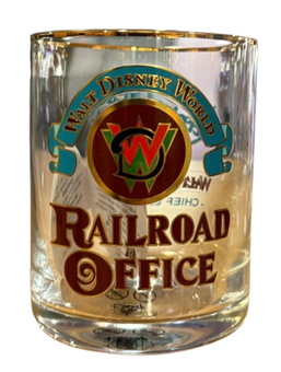 Disney Parks Walt Disney World Railroad Office Short Glass New With Tag