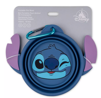 Disney Parks Stitch Collapsible Portable Pet Bowl, Lilo & Stitch New With Tag