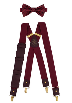 Universal Studios Harry Potter Gryffindor Crest Suspender & Bowtie Set New W Tag