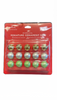 Hallmark 2024 Keepsake Mini Festive Gold White Green Glass Ornaments Set 15 New