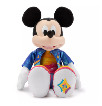 Disney Parks Disneyland 70th Anniversary Mickey 15inc Plush New with Tag