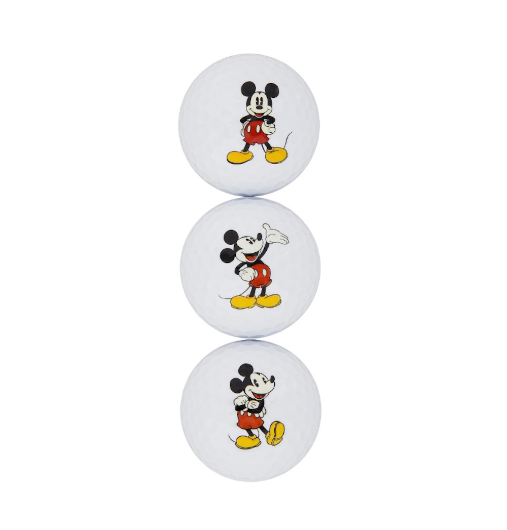 Disney Parks Mickey Silhouette Golf Ball Set of 3 New with Box