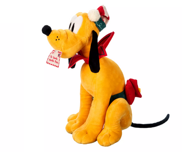 Disney Parks Pluto Elf Santa Mail Helper Holiday Christmas Plush New with Tag