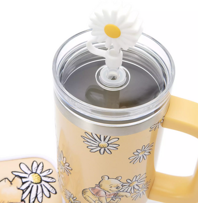 Disney Winnie the Pooh Stainless Steel Travel Tumbler with Straw plus Zip Case
