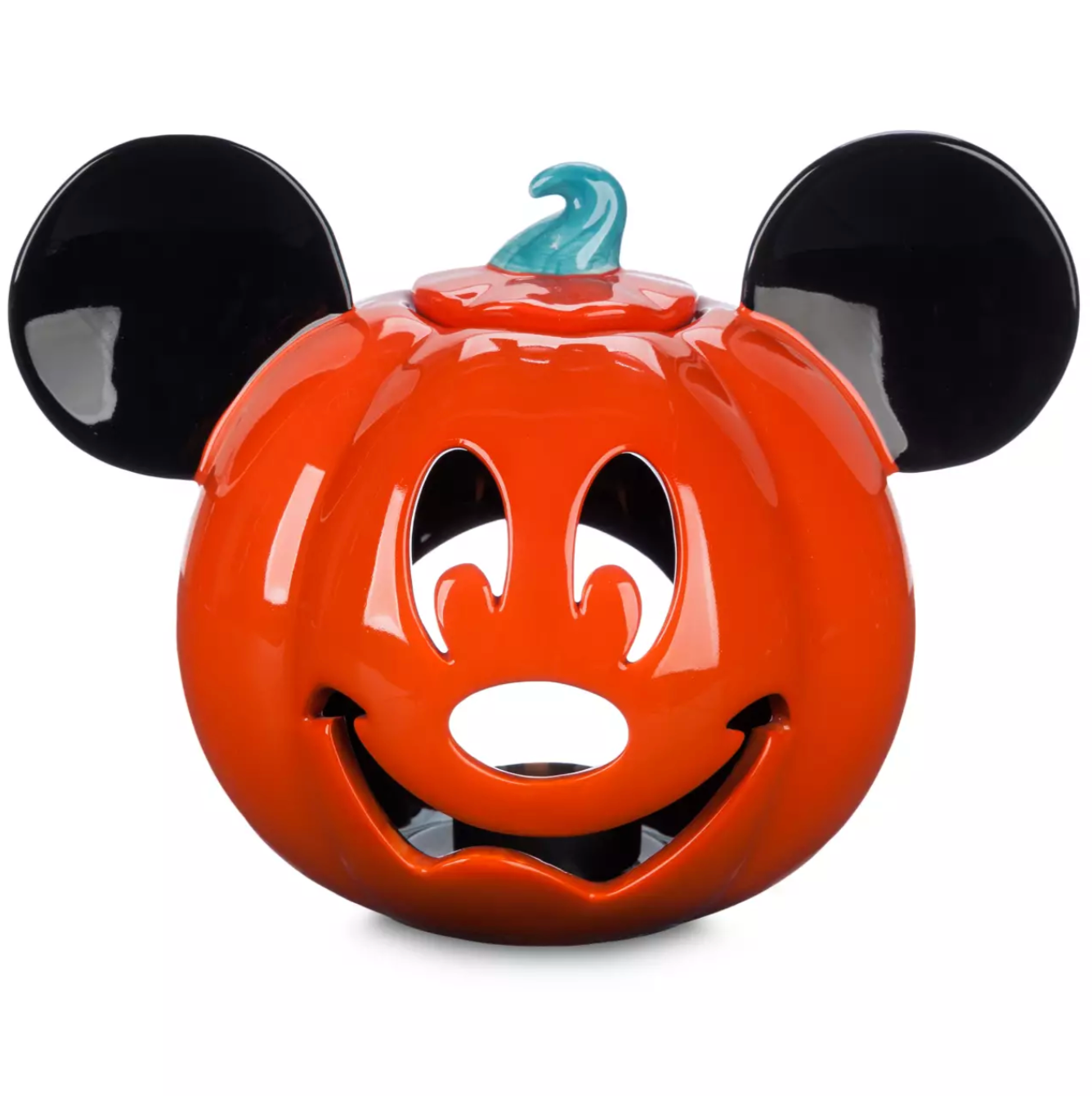 Disney Parks 2023 Mickey Jack O'Lantern Halloween Pumpkin Candle Votive Holder N