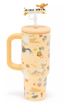Disney Parks Cats and Dogs Halloween Stainless Steel Travel Tumbler New With Tag