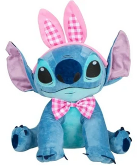 Disney Easter Greeter Stitch as Bunny with Bow Tie Pink Plush New With Tag