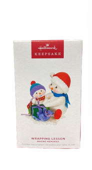 Hallmark 2024 Keepsake Making Memories Wrapping Lesson Christmas Ornament New