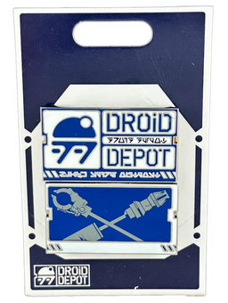 Disney Parks Star Wars Galaxy Edge Droid Depot Mubo logo Pin New With Tag