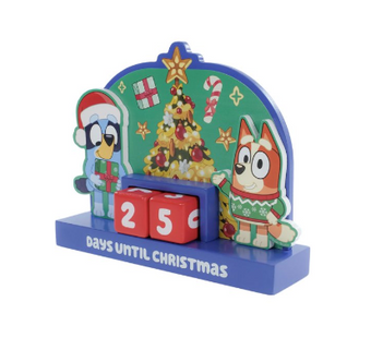 Bluey MDF Countdown Calendar Days Until Christmas Holiday Accent New With Tag