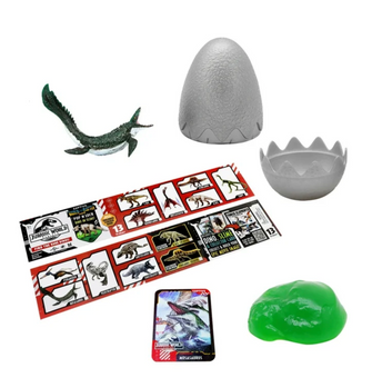 Jurassic World Rebirth Captivz Slime Egg Dinosaur Collectible Flocked Mystery