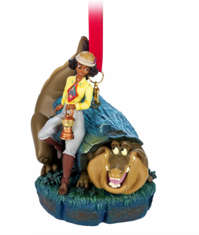 Disney Parks Tiana and Louis Living Magic Sketchbook Ornament New with Tag