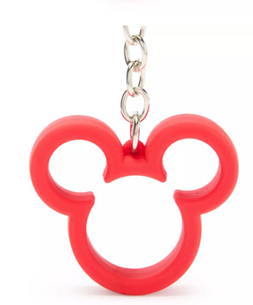 Disney Parks MiCkey Mouse Icon Silicone Keychain Bag Charm New