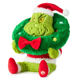 Hallmark Grinch Stuck On Christmas Plush With Light Sound Motion New with Tag