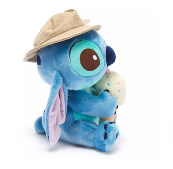 Disney Parks Summertime Stitch with Ice Cream 9inc Plush New with Tag