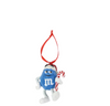 M&M's World Blue with Candy Cane Resin Christmas Ornament New with Tag