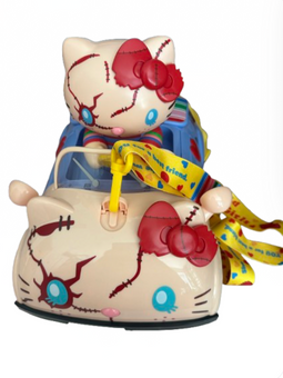 Universal Studios Halloween Hello Kitty Chucky Car Light Up Popcorn Bucket New