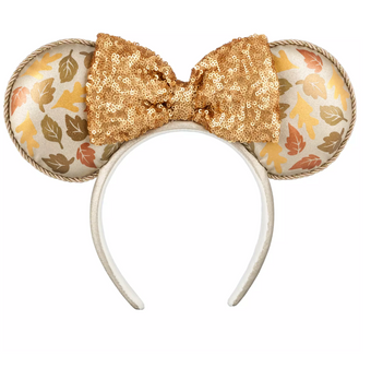 Disney Parks Minnie Fall Leaves Ear Headband for Adults New with Tag