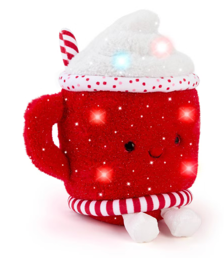 FAO Schwarz 10" Glow Brights Hot Cocoa Plush Toy New with Tag