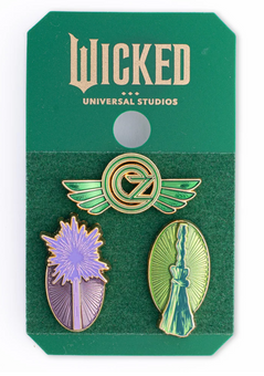 Universal Studios Wicked: For Good 3-Pin Set New With Card