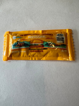 Heinz Yellow Mustard Mississippi 20/50 USA State Collection 1 Packet New Sealed