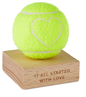 Hallmark Valentine It All Started With Love Tennis Ball With Heart New with Box
