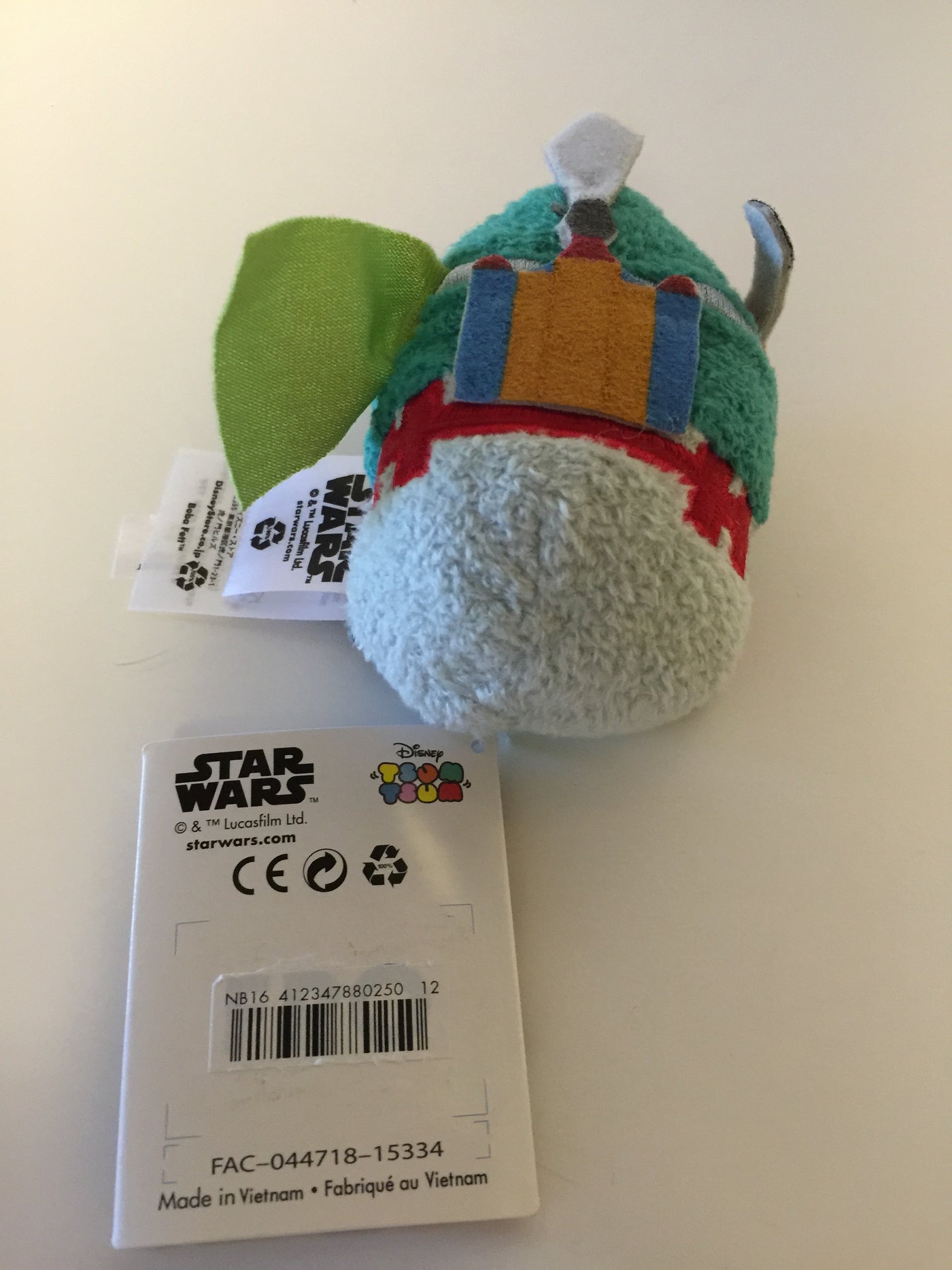 disney usa authentic star wars boba fett tsum mini plush new with tags