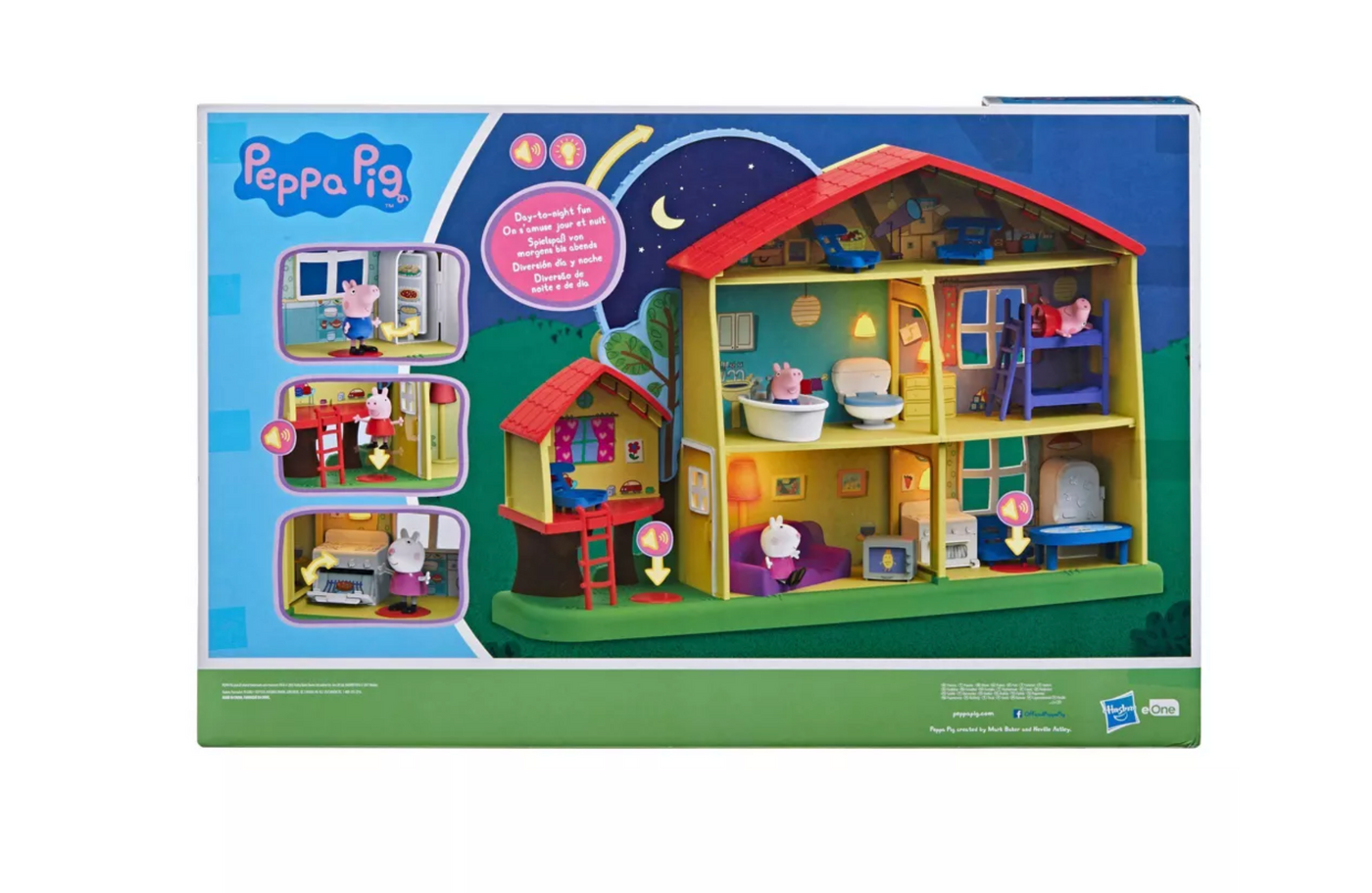 Peppa Pig Peppa's Playtime to Bedtime House Playset New With Box