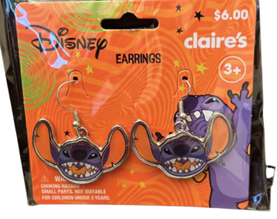 Disney Halloween Stitch Earrings New with Tag