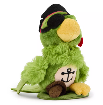 Disney Parks Pirates of the Caribbean Pirate Parrot Magnetic Shoulder Plush New