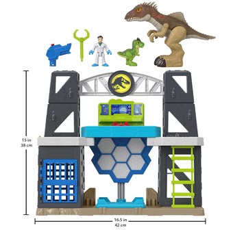 Fisher Price Imaginext Jurassic World Dinosaur Toys Scan and Glow Dino Playset